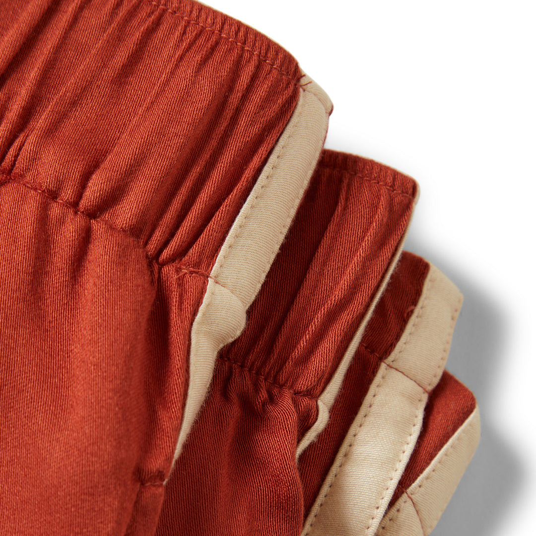 Brixton Silky Boxer Short (Womens) | Burnt Brick