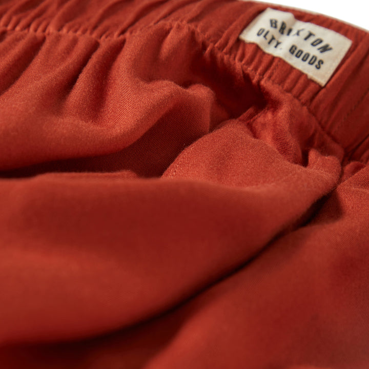 Brixton Silky Boxer Short (Womens) | Burnt Brick