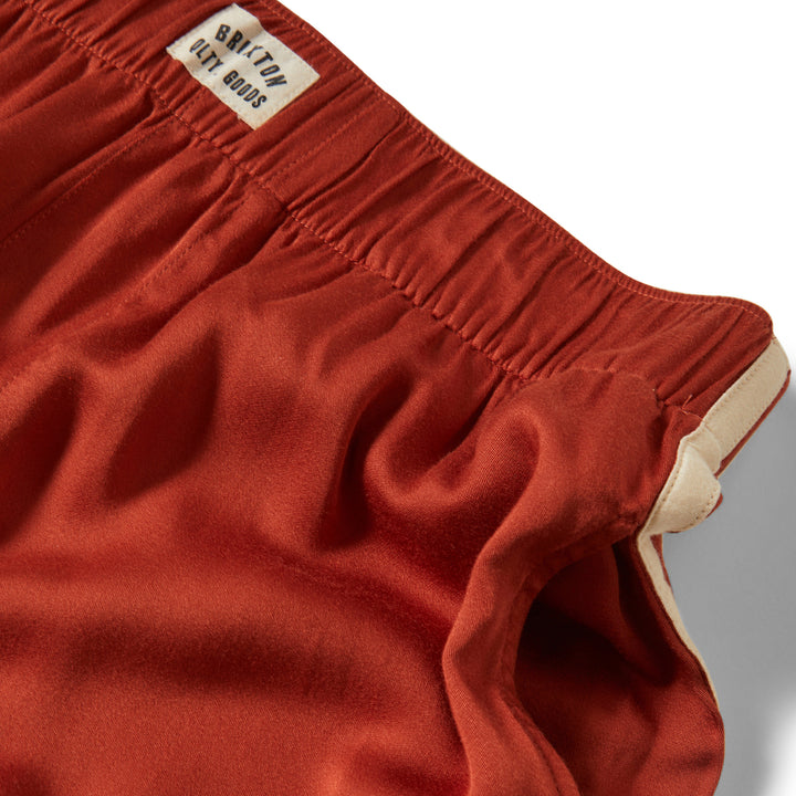 Brixton Silky Boxer Short (Womens) | Burnt Brick