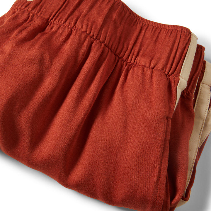 Brixton Silky Boxer Short (Womens) | Burnt Brick