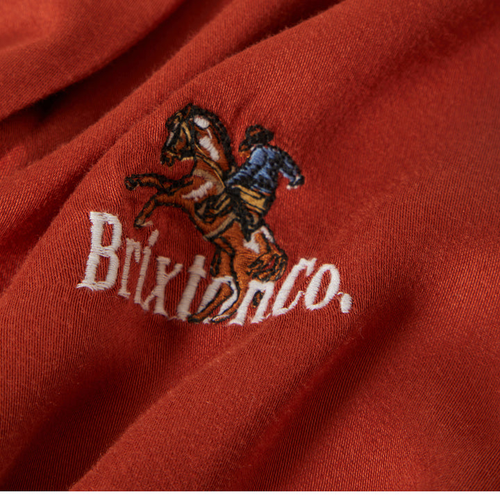 Brixton Silky S/S Bowling Button Down (Womens) | Burnt Brick