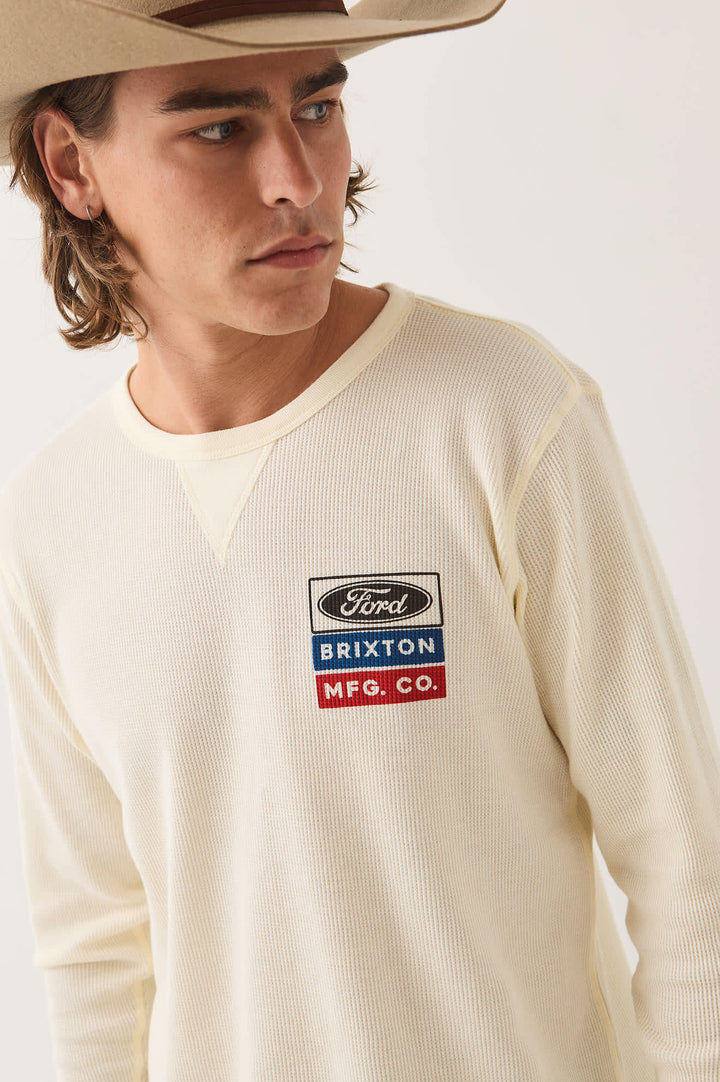 Brixton Mens Ford Service Dept Waffle L/S