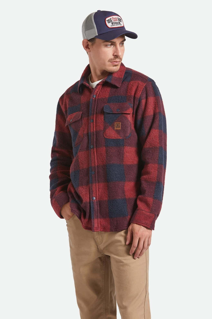 Brixton Bowery Long Sleeve Arctic Stretch (Men&