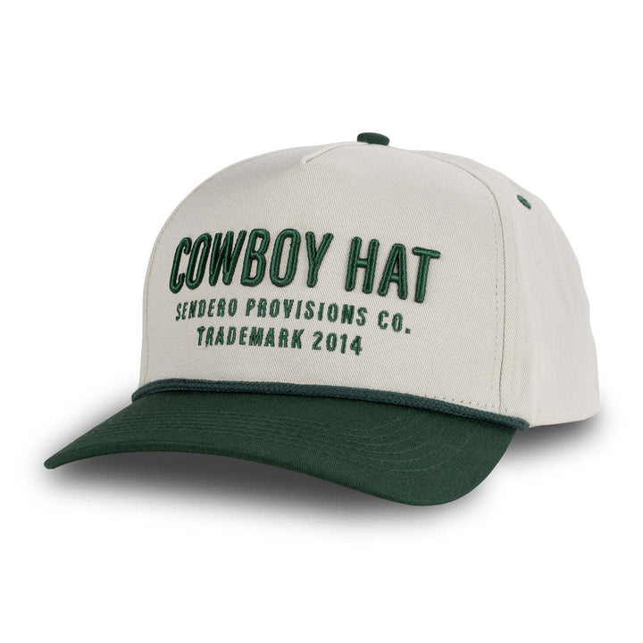 Sendero Cowboy Hat (Unisex) | Cream/Green