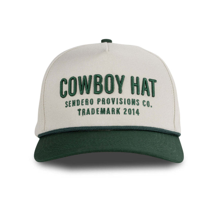 Sendero Cowboy Hat (Unisex) | Cream/Green
