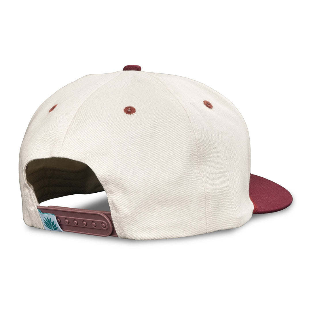 Sendero Logo Hat (Unisex) | Cream/Maroon