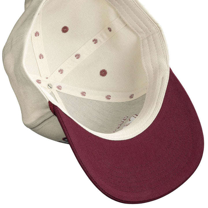 Sendero Logo Hat (Unisex) | Cream/Maroon