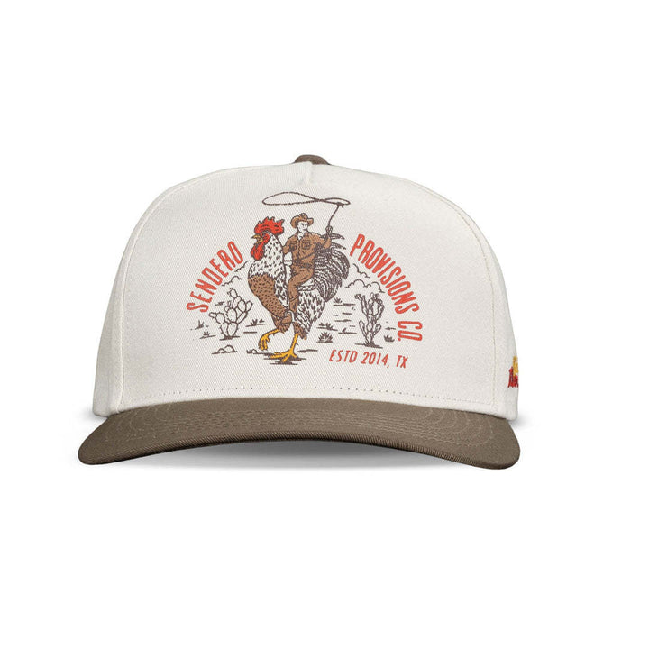 Sendero Official Western Hat (Unisex) | White/Brown