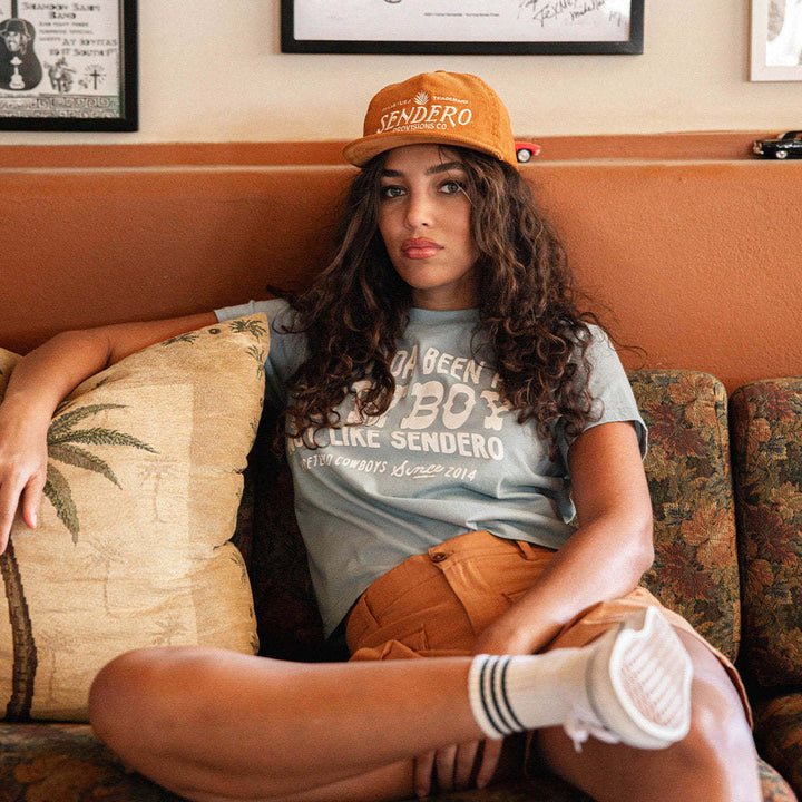 Sendero Shoulda Been A Cowboy Crop Tee (Women&