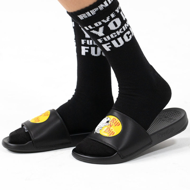 Rip N Dip Slides Cat Fish (Mens) | Black