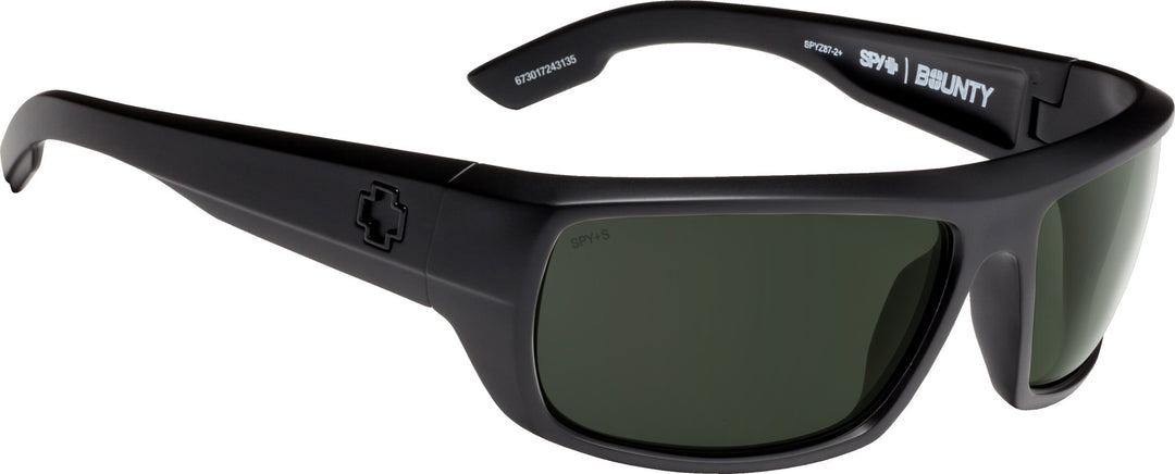 Spy Bounty Matte Black | ANSI RX HD Plus Gray Green Polar