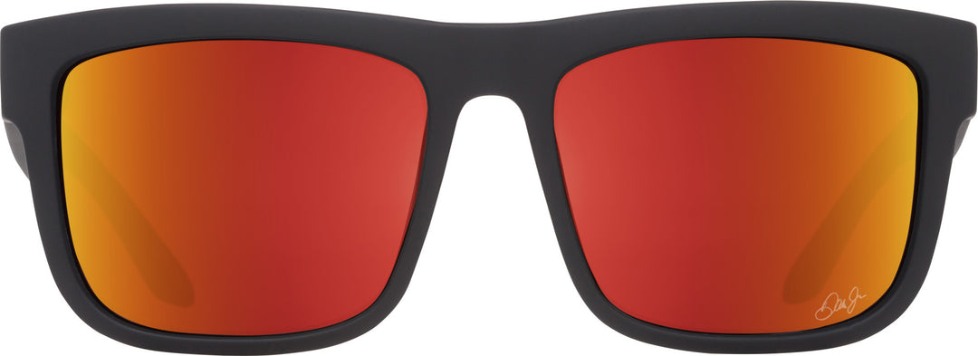 Spy Discord Dale Jr Matte Black | Happy Gray Green w/ Orange Spectra Mirror