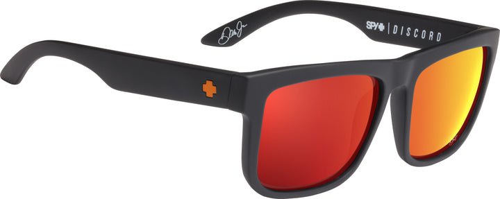 Spy Discord Dale Jr Matte Black | Happy Gray Green w/ Orange Spectra Mirror