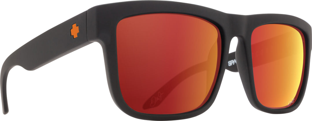 Spy Discord Dale Jr Matte Black | Happy Gray Green w/ Orange Spectra Mirror