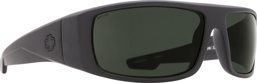 Spy Logan Matte Black ANSI RX | Happy Gray Green
