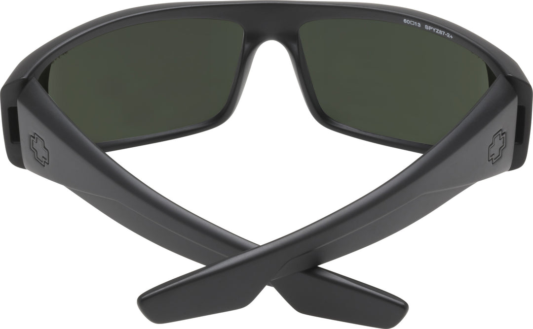 Spy Logan Matte Black ANSI RX | Happy Gray Green