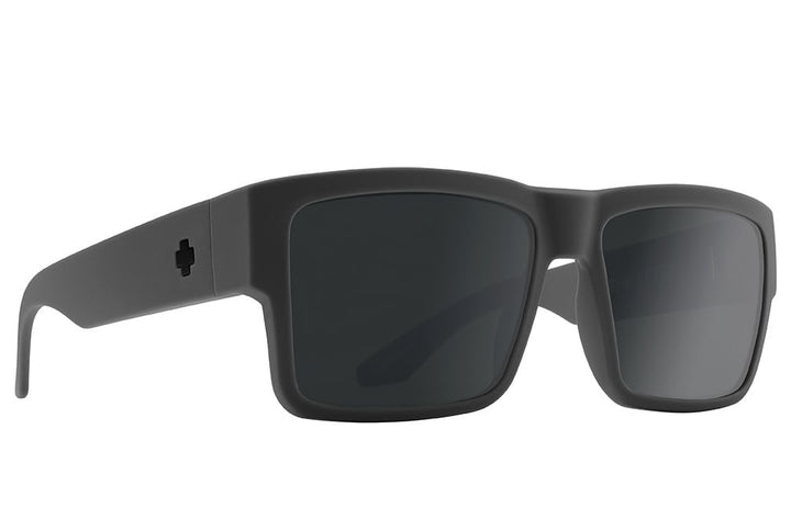 Spy Cyrus Soft Matte Dark Gray | Happy Gray Green Polar w/ Black Spectra Mirror