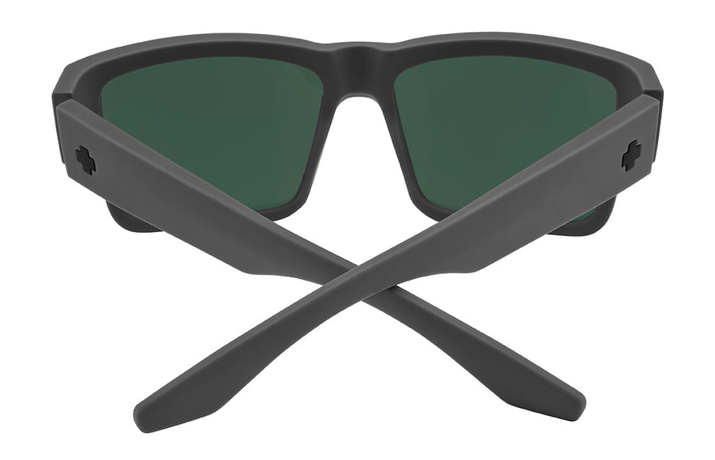Spy Cyrus Soft Matte Dark Gray | Happy Gray Green Polar w/ Black Spectra Mirror