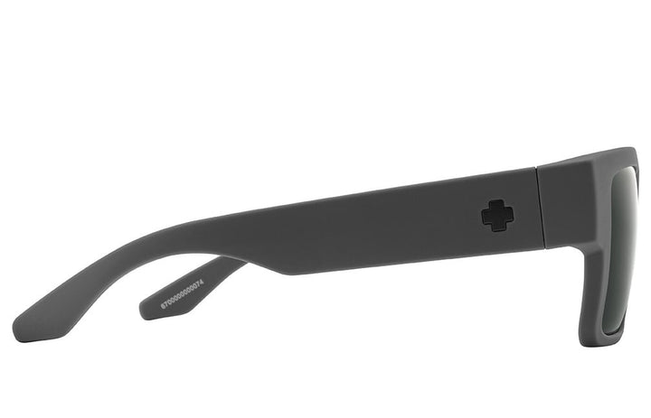 Spy Cyrus Soft Matte Dark Gray | Happy Gray Green Polar w/ Black Spectra Mirror