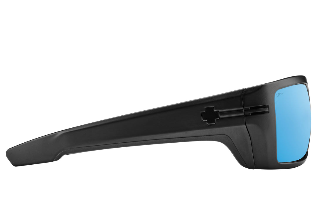 Spy Rebar ANSI Matte Black | Happy Boost Polar Ice Blue Mirror