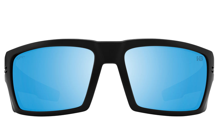 Spy Rebar ANSI Matte Black | Happy Boost Polar Ice Blue Mirror