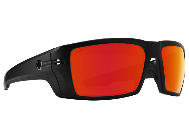 Spy Rebar ANSI Matte Black | Happy Bronze Red Spectra Mirror