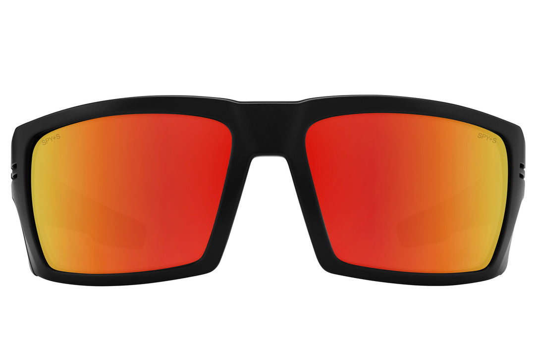 Spy Rebar ANSI Matte Black | Happy Bronze Red Spectra Mirror