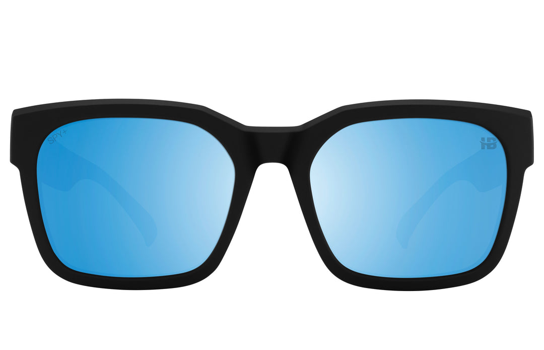 Spy Dessa Matte Black | Happy Boost Polar Ice Blue Mirror