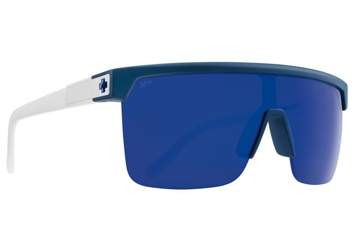 Spy Flynn 5050 Matte Blue Matte White | Happy Gray Green Blue Mirror
