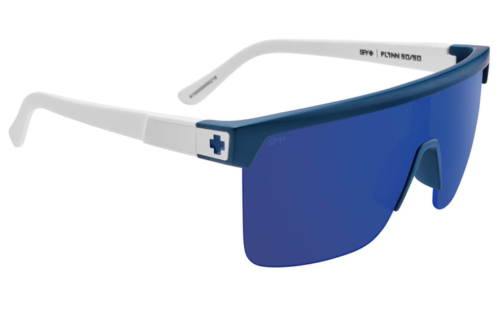 Spy Flynn 5050 Matte Blue Matte White | Happy Gray Green Blue Mirror