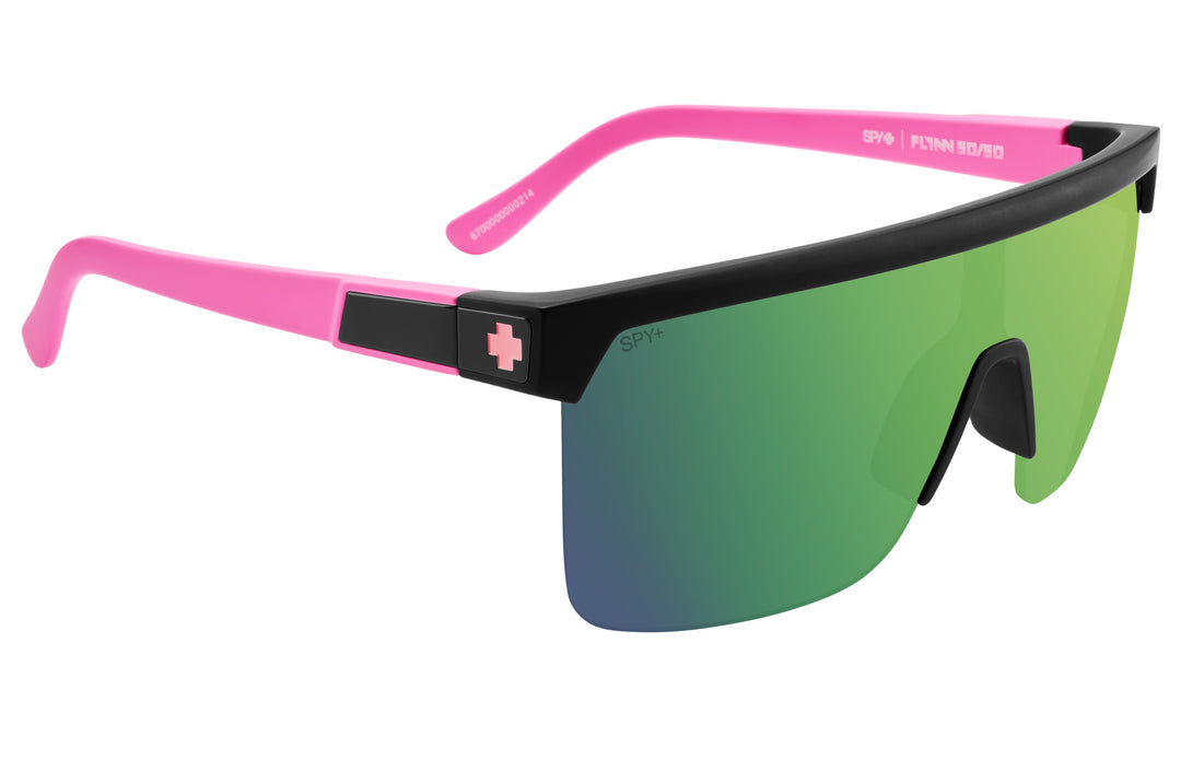 Spy Flynn 5050 Matte Black Matte Pink | Happy Gray Green Light Green Mirror