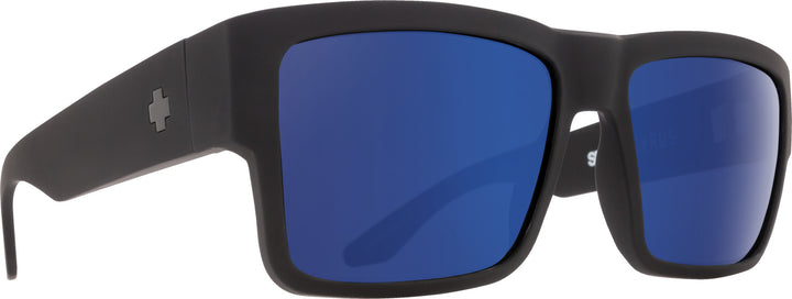 Spy Cyrus Soft Matte Black | Happy Bronze w/ Blue Spectra Mirror