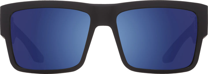 Spy Cyrus Soft Matte Black | Happy Bronze w/ Blue Spectra Mirror