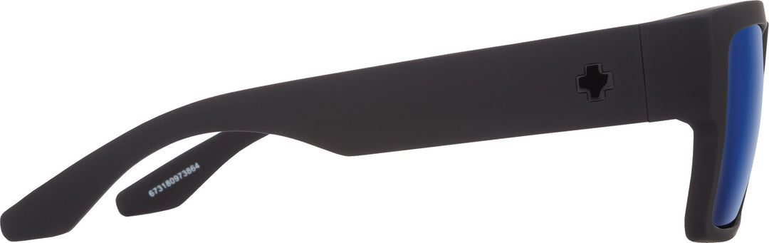 Spy Cyrus Soft Matte Black | Happy Bronze w/ Blue Spectra Mirror