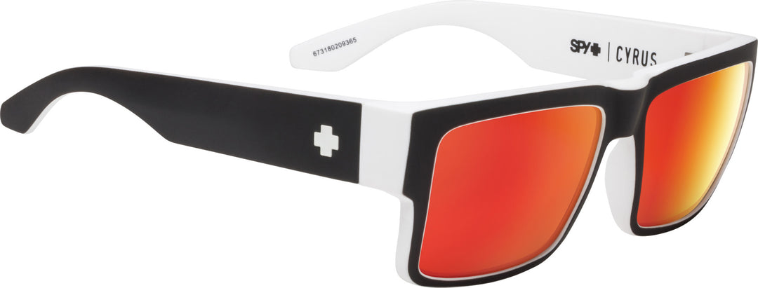 Spy Cyrus Whitewall | Happy Gray Green w/ Red Spectra Mirror
