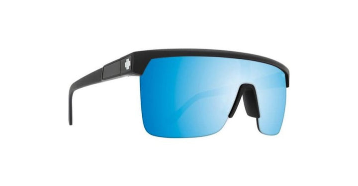 Spy Flynn 5050 Soft Matte Black | Happy Boost Polar Ice Blue Mirror