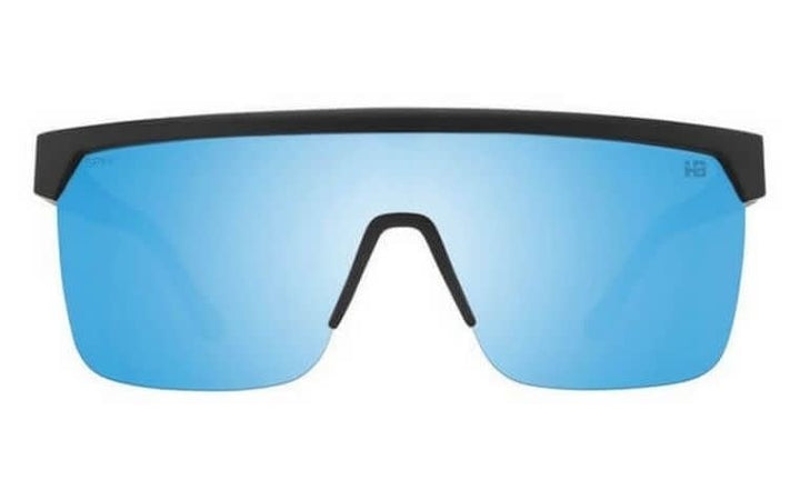Spy Flynn 5050 Soft Matte Black | Happy Boost Polar Ice Blue Mirror