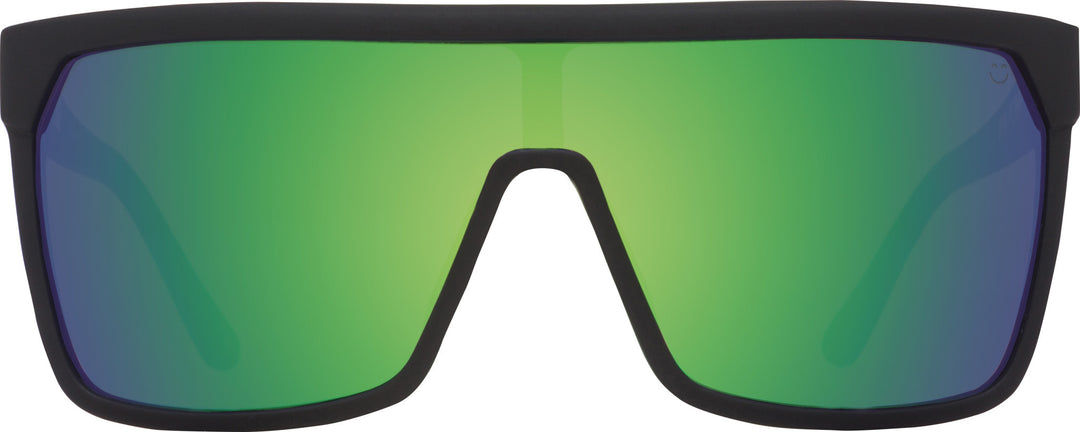 Spy Flynn Matte Black | Happy Bronze With Green Spectra Mirror