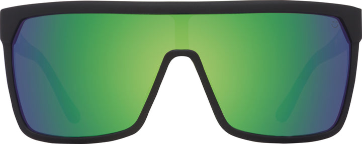Spy Flynn Matte Black | Happy Bronze With Green Spectra Mirror