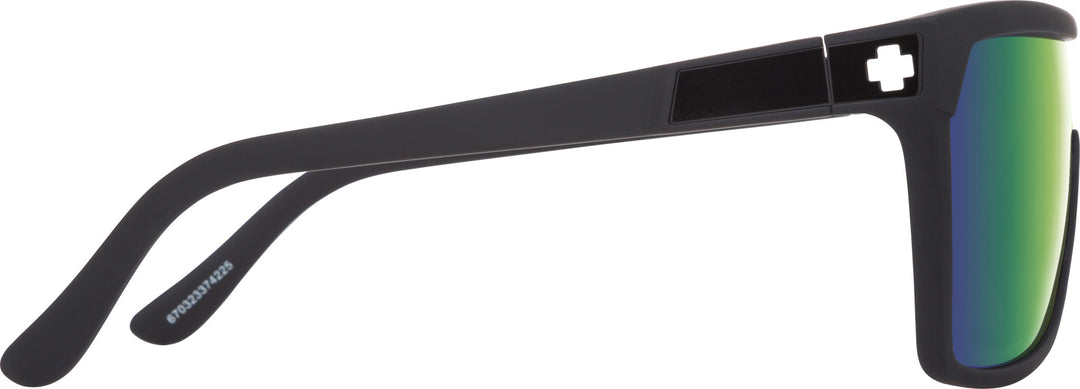 Spy Flynn Matte Black | Happy Bronze With Green Spectra Mirror