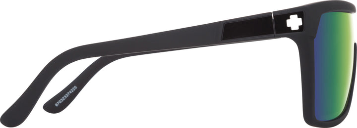 Spy Flynn Matte Black | Happy Bronze With Green Spectra Mirror