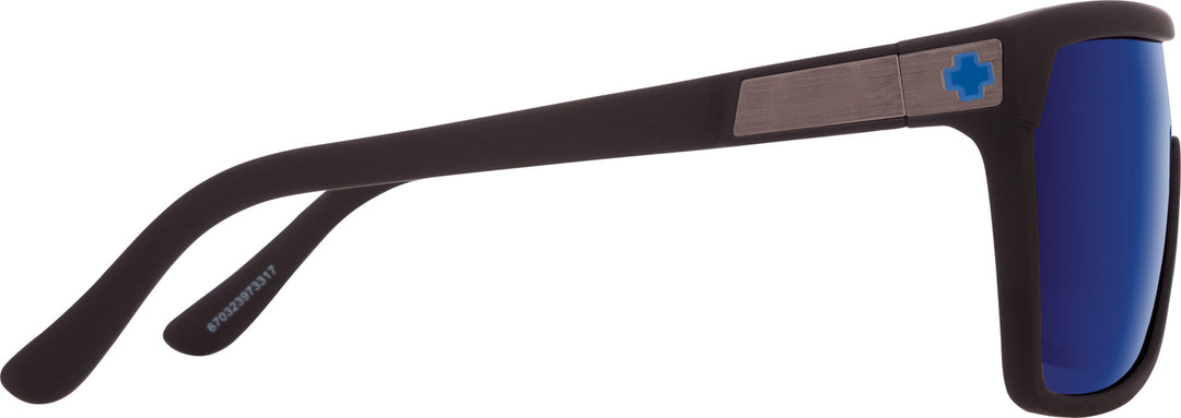 Spy Flynn Soft Matte Black | Happy Bronze w/ Dark Blue Spectra Mirror