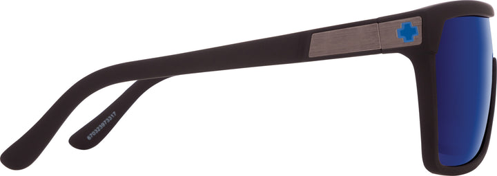Spy Flynn Soft Matte Black | Happy Bronze w/ Dark Blue Spectra Mirror