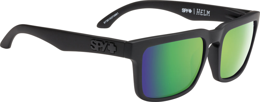 Spy Helm Matte Black | Happy Bronze Polar w/ Green Spectra Mirror