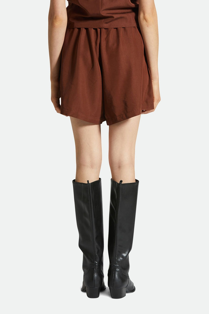 Brixton Womens Polanco Short | Sepia