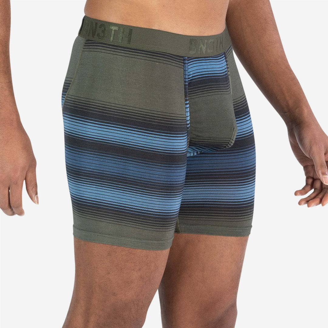 Bn3Th Classic Icon Boxer Brief Print | Rhythm Stripe-Moss