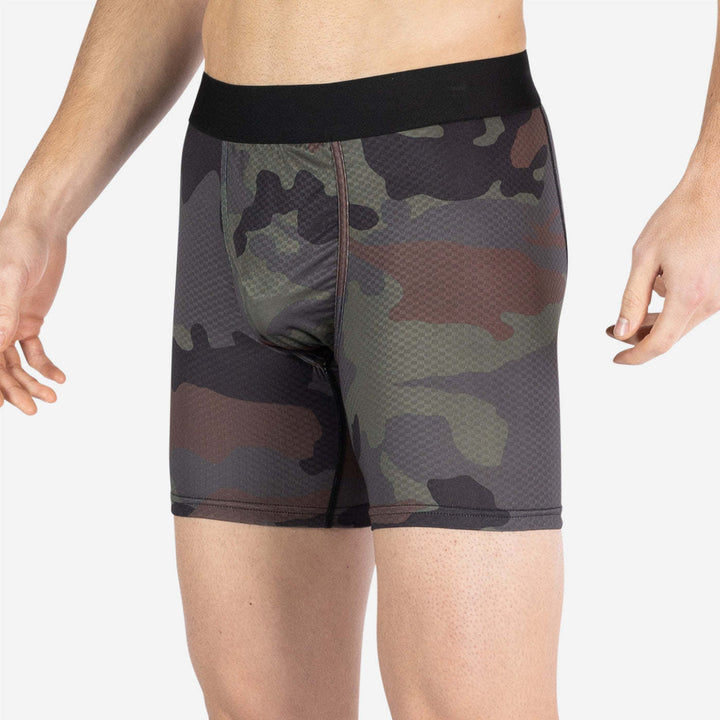 Bn3Th Pro Agua X Boxer Brief Print | Basecamp Camo-Woodland