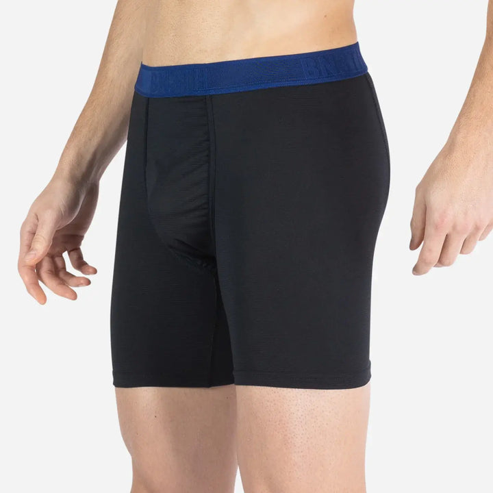 BN3TH Pro Flex Boxer Brief 3 Pack, Black/Recovery/Rhubarb, Recovery front close-up on model 