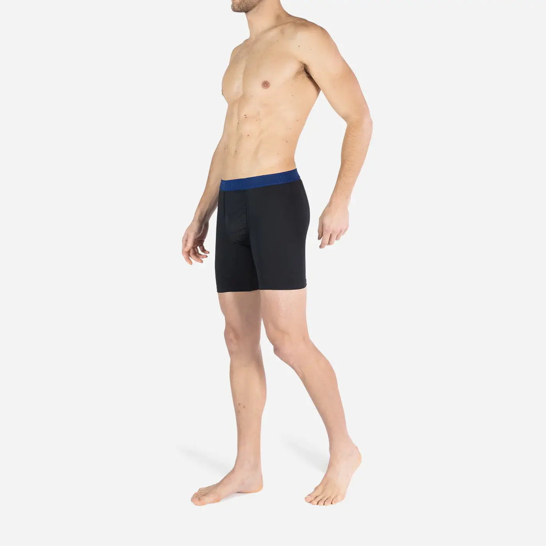 BN3TH Pro Flex Boxer Brief 3 Pack, Black/Recovery/Rhubarb, Recovery side on model 