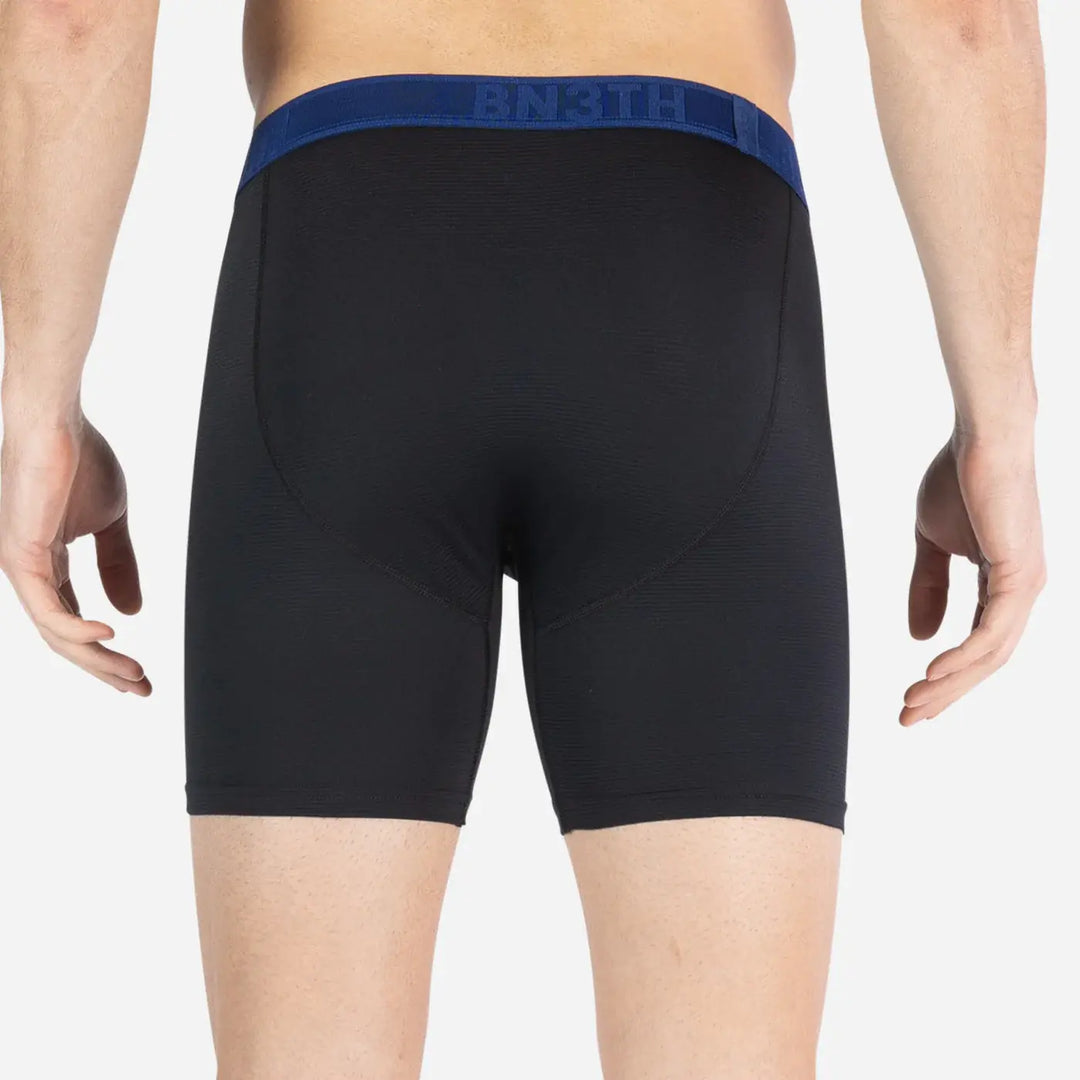 BN3TH Pro Flex Boxer Brief 3 Pack, Black/Recovery/Rhubarb, Recovery back close-up on model 